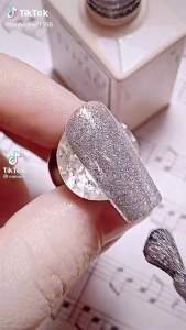 Sơn gel nail nứt đen trắng siêu Hot