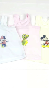 KAOS DALAM 3PCS SINGLET ANAK MOTIF KARAKTER KARTUN / KAOS DALAM ANAK - JAWAHIRAH COLLEXTION