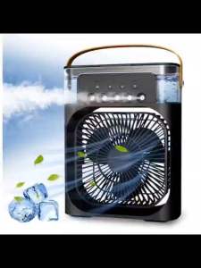 3-in-1 มินิพัดลมแบบพกพาความชื้นเครื่องฟอกอากาศสเปรย์คูลเลอร์ที่มี ไฟ LED