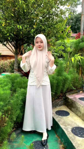 JS.Monney Fitted shirt salur motif stripe - kemeja kerja wanita dan formal