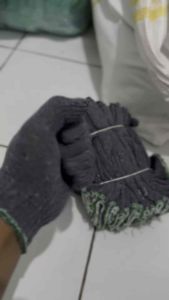Sarung Tangan Kerja BARU  Sarung Tangan Safety Glove Sarung Tangan Benang Rajut Darung Tangan Poyek