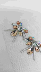 payet rangkai diamon buggle 25 mm resin | payet mutiara  berat | payet rangkai cangkang swarosky