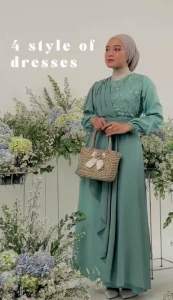 ENEELA DRESS WANITA KONDANGAN BROKAT