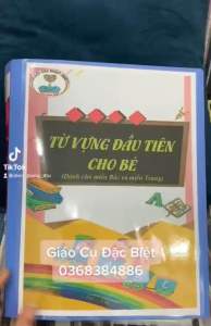 Học liệu TỪ VỰNG ĐẦU TIÊN cho bé