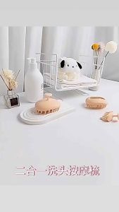 Hecca SHAMA Sisir Pijat Kulit Kepala Kerokan Cocok Pijat Kepala Wajah Dan Tubuh Sisir Kecil