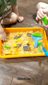 Hộp Vali cát động lực sinh học an toàn cho bé