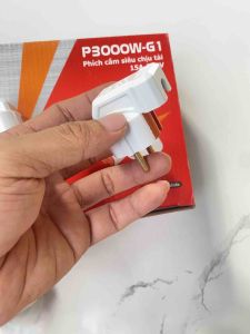 Phích Cắm Điện Dây Gập Vuông Góc Siêu Chịu Tải P3000W-G1 SOPOKA