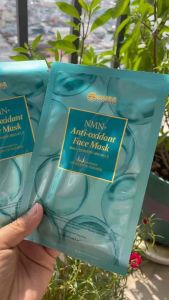 Mặt nạ NMN Anti-Oxidant Face Mask 25ml x 10 miếng - Giúp Dưỡng Da Trắng Sáng Trẻ Hóa Tế Bào Da Bổ Sung Nước Cấp Ẩm Cho Da Ngăn Ngừa Nếp Nhăn