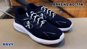 ARKENS AO-114 Sepatu Olahraga Pria Wanita Jogging Sneakers Casual Sport Shoes Dewasa 39-43 Running Kanvas Anti Slip Bahan Nylon Mash
