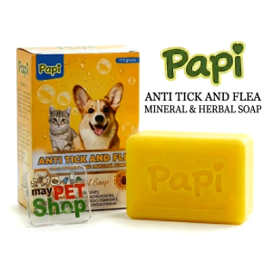 Papi Anti Tick and Flea Mineral & Herbal Soap for Pets