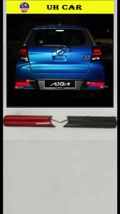 Perodua Axia 2022 2023 Rear Bumper Led Reflector Light Rear Fog Dynamic Welcome Light With Running Signal Smoke Red