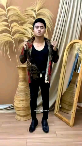 HEM LENGAN PENDEK BAJU BATIK BATIK PEKALONGAN ATASAN PRIA SERAGAM BATIK