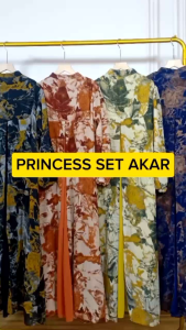 Desain Syari Untuk Wanita: Princess Set Akar Jilbab Gamis