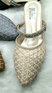 Sendal Wanita Heels Kaca 5 cm Model Terbaru