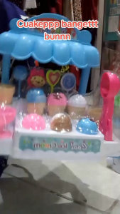 Mainan es cream batrei lampu musik pakai 3Batrri AAA