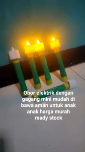 obor elektrik lampu LED gagang mini mudah di bawa / ocor / pawai / karnaval / murah untuk anak dan dewasa