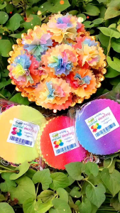 กระดาษสาห่อเหรียญทูโทน 100แผ่น สีพาสเทล - กระดาษสาห่อที่เหมาะสมสำหรับการใช้งาน