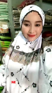 Mukena Lajuran Bordir Amoera & Tas