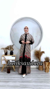 Gamis Jumbo Batik Katun Motif Seno Kawung Batik Saudara