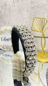 [VELMORRA] Headband Enigma Bando Korea Mewah Kristal Diamond Berkilau Bling Blink
