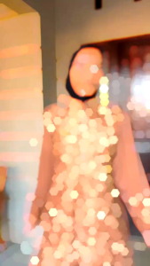 Gamis Brokat Tile Pesta Wanita Busui Terbaru Kerah Shanghai