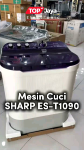 MESIN CUCI SHARP 10KG 2 TABUNG BERGARANSI RESMI