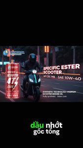 Nhớt tổng hợp Ester xe tay ga Techtrol Scooter 4T C500 10W40 SN/MB
