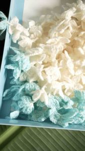 พวงมาลัยไหมพรม มาลัยเกลียว