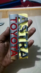 EMBLEM TULISAN ASTRA TOYOTA car