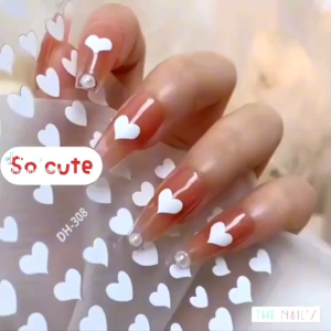 พร้อมส่ง สติ๊กเกอร์ตกแต่งเล็บสุดฮิต สติ๊กเกอร์วิ้งๆ ไม่ต้องแช่น้ำ