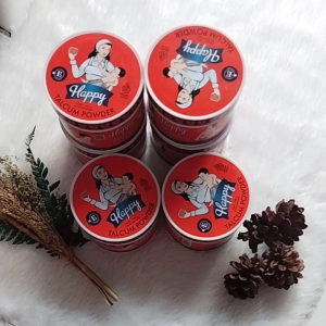 HAPPY TALCUM POWDER 150G/ Bedak HAPPY untuk bayi dan balita