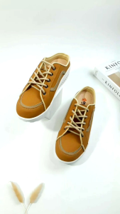 Sepatu Wanita Wedges ONE LOVE Model Bustong Tali Sol TPR Putih Empuk & Ringan