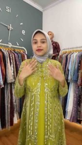 Hana Dress Busui Ceruty Babydoll Gamis Pesta Mewah Terbaru Baju Kondangan Wanita Muslim Busana Lebaran Tersedia Ukuran Jumbo