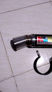 Knalpot NLK suara gahar bandit / Silencer Inlet 38 50 60 saringan bor