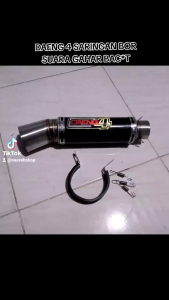 DAENG SAI4 Knalpot Racing suara gahar / Silencer tabung Saringan bor Inlet 38 50 60