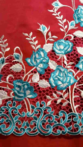 BAJU KURUNG BORDIR BUNGA JALAR KERANCANG