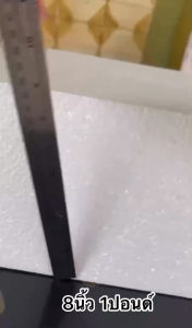 โฟมแผ่น ขนาด 60 x 120cm ความหนา 8 นิ้ว ความหนาแน่น 1ปอนด์ ราคา 550 บาท/แผ่น