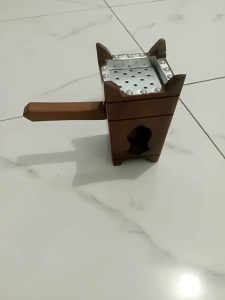 Tempat bukhur Dupa Prapen kayu jati mabkhara lengkap