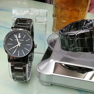 Jam Tangan Pasangan Stainless & Hush Puppies: Desain Couple & Rantai Hitam