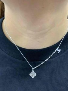 Unisilver 925 Sterling Silver Shamrock Pendant Necklace (NP454-1016)-Womens Accessories