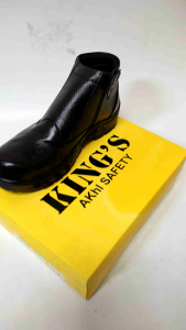 Sepatu Safety Pria Booth Kulit Kings Akhi Resleting Internasional