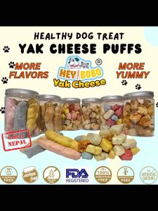 🔥READY STOCK🔥Himalayan Healthy Natural Dog Treats Yak Cheese Dog Puffs Dental Chews Puffs-HEY!BOBO