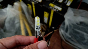 Lampu sein sen T10 6 LED jelly flash kedip lampu senja sen sein 6 mata T10 lampu LED