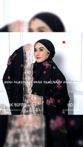 Mukena Terbaru katun bordir Aurora Cantik Mewah