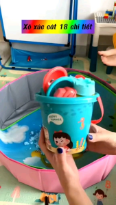 Đồ chơi xúc cát nhiều chi tiết kèm xô đồ chơi đi biển cho bé trai bé gái