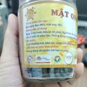 1 Lọ 100gr Nghệ Viên Đen Mật Ong Xuân Nguyên Hỗ Trợ Giảm Đau Bao Tử Dạ Dày phụ Nữ Sau sinh đẹp da