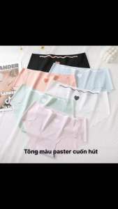 Set 5 Quần Lót Nữ Đúc Su Tim Thun Lạnh viền sóng 405 gợi cảm đính trái tim nhỏ