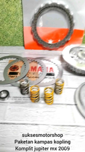 Paketan Kampas Kopling Komplit Yamaha Jupiter MX 2009 (Kaki 4 & Perkopling Plat Gesek)