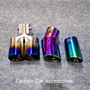 Car Tail Exhaust Pipe Stainless Steel Rear Tail Muffler Tip Throat Liner