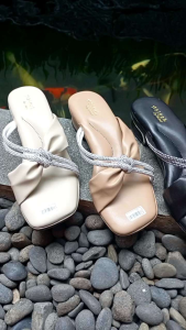 Sandal heels wanita hak tahu 3 cm - AGATHA